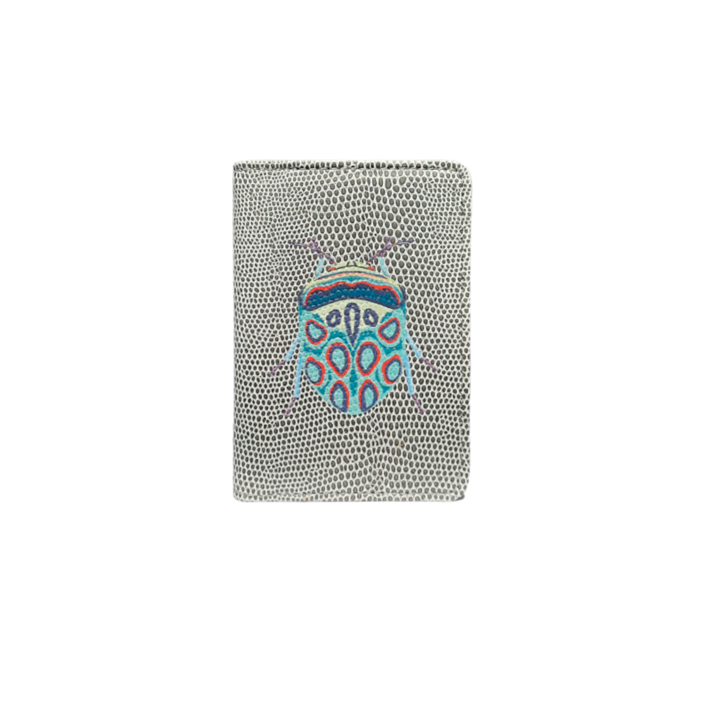 TARJETERO NACHO REPTIL GRIS