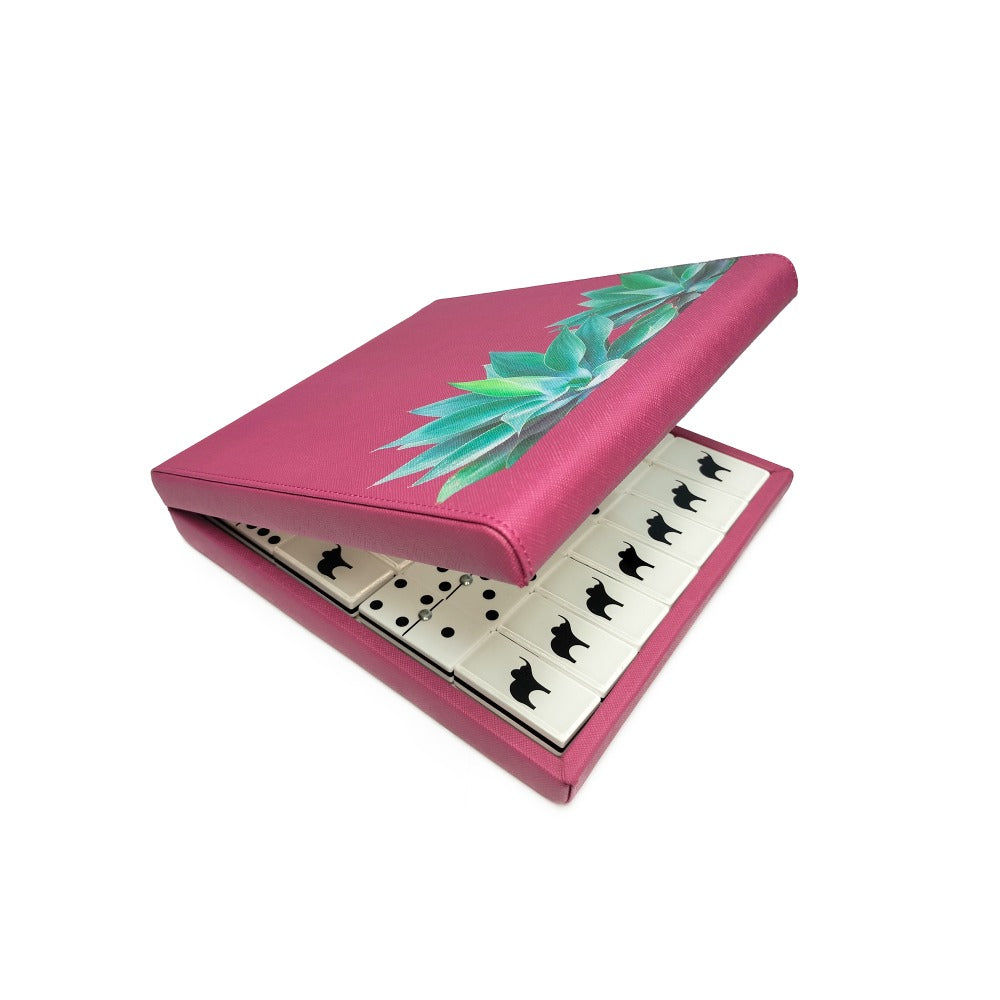 DOMINO INGLES FORRO MAGENTA