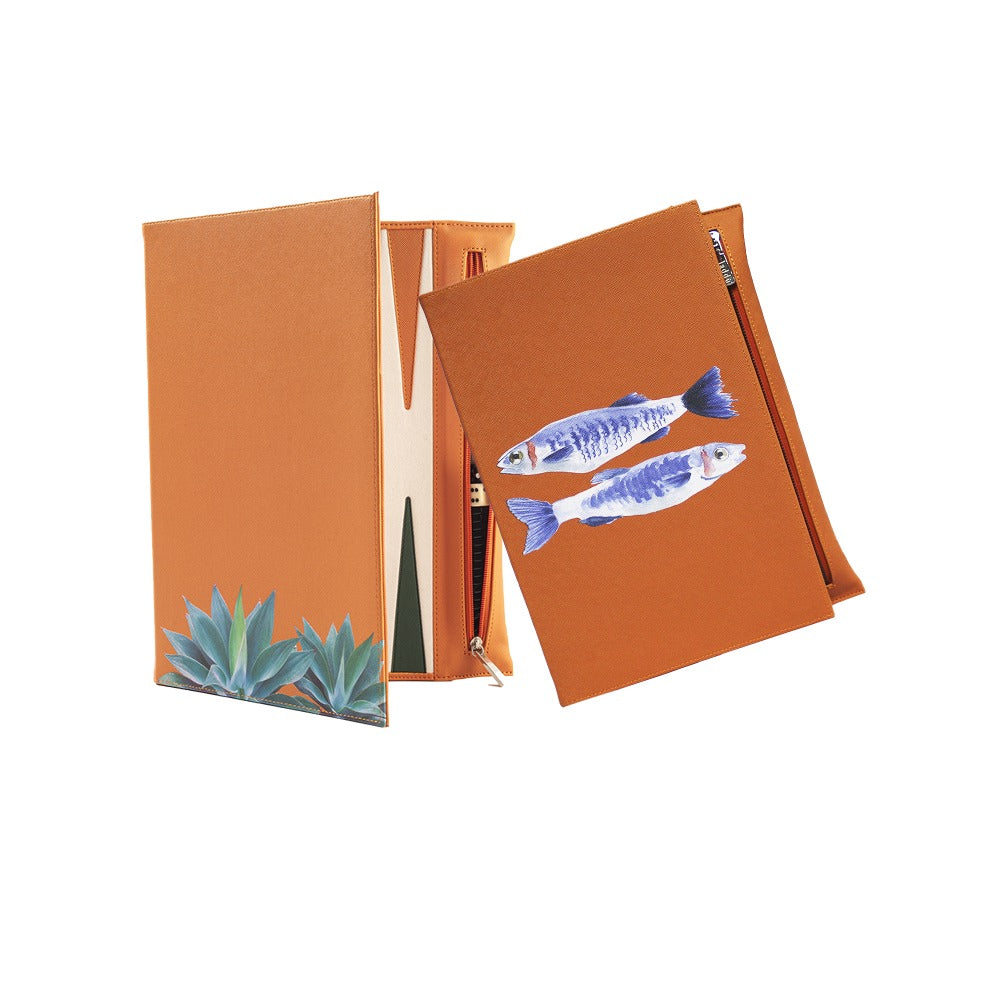 BACKGAMMON DE VIAJE FORRO NARANJA