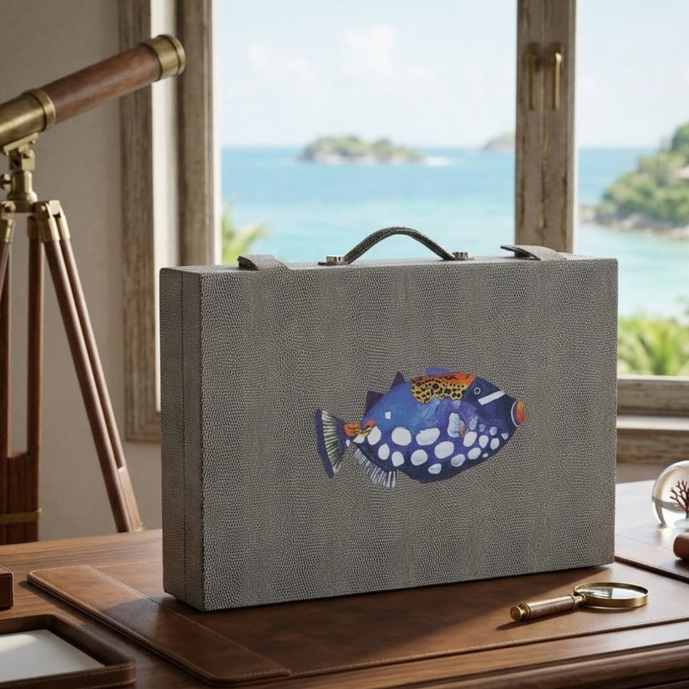 BACKGAMMON MEDIANO REPTIL GRIS