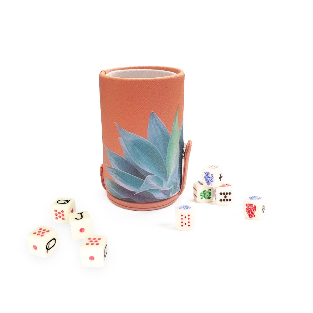 CUBILETE CON TAPA FORRO NARANJA