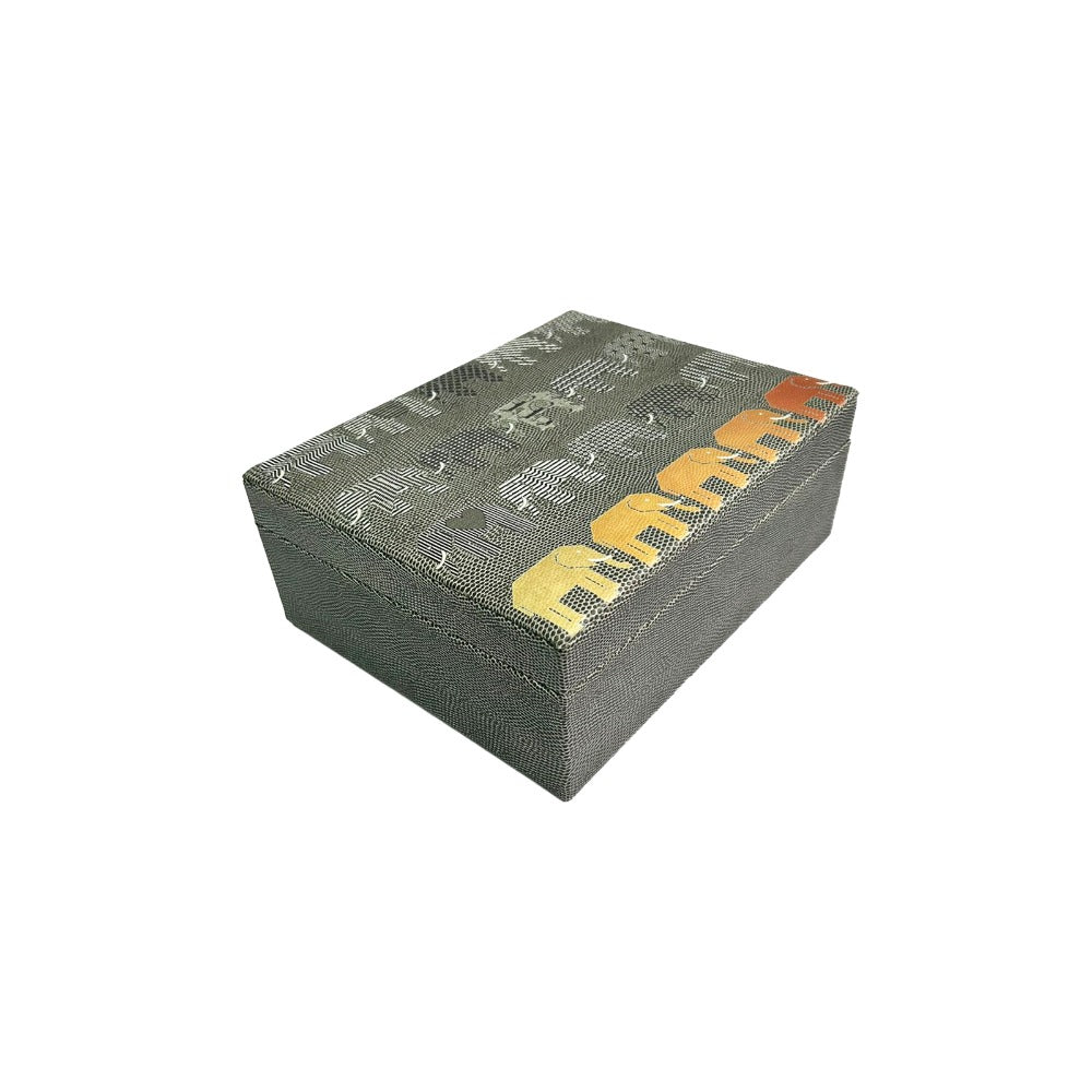 CAJA DECORATIVA MEDIANA REPTIL GRIS PEDRO FRIEDEBERG