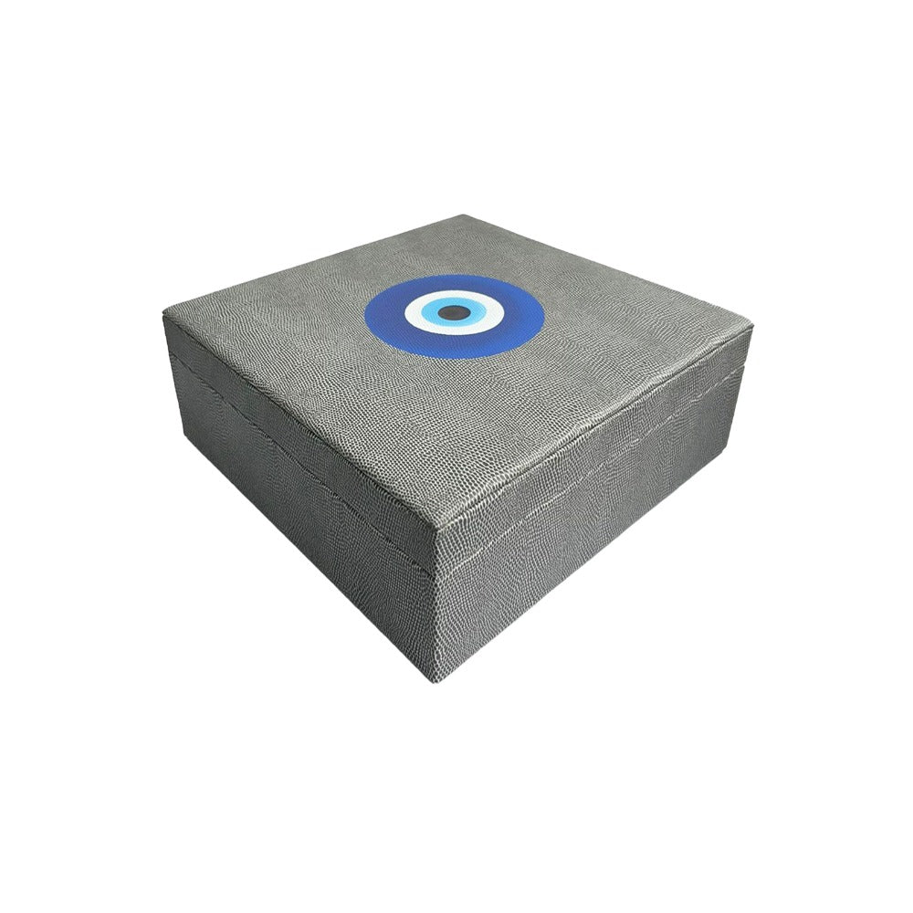 CAJA DECORATIVA GRANDE REPTIL GRIS