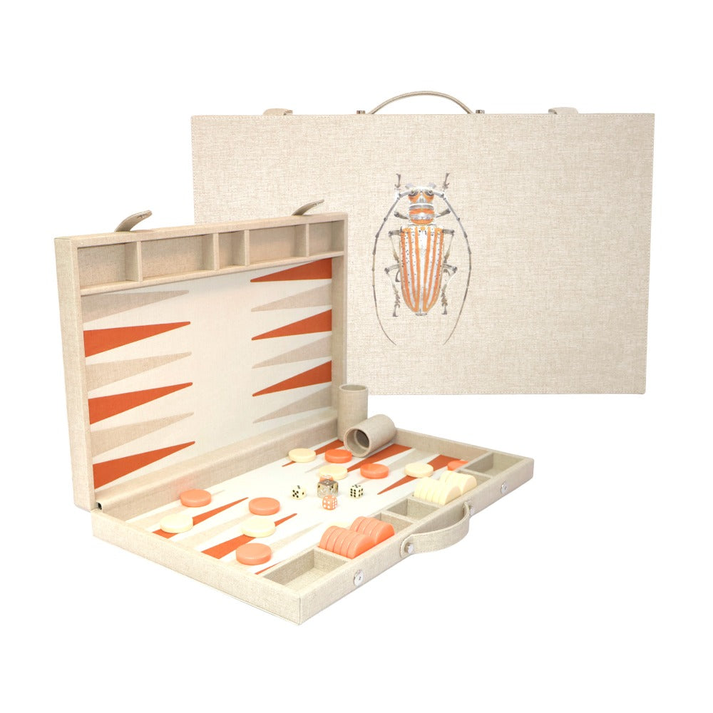 BACKGAMMON GRANDE FIORE BEIGE