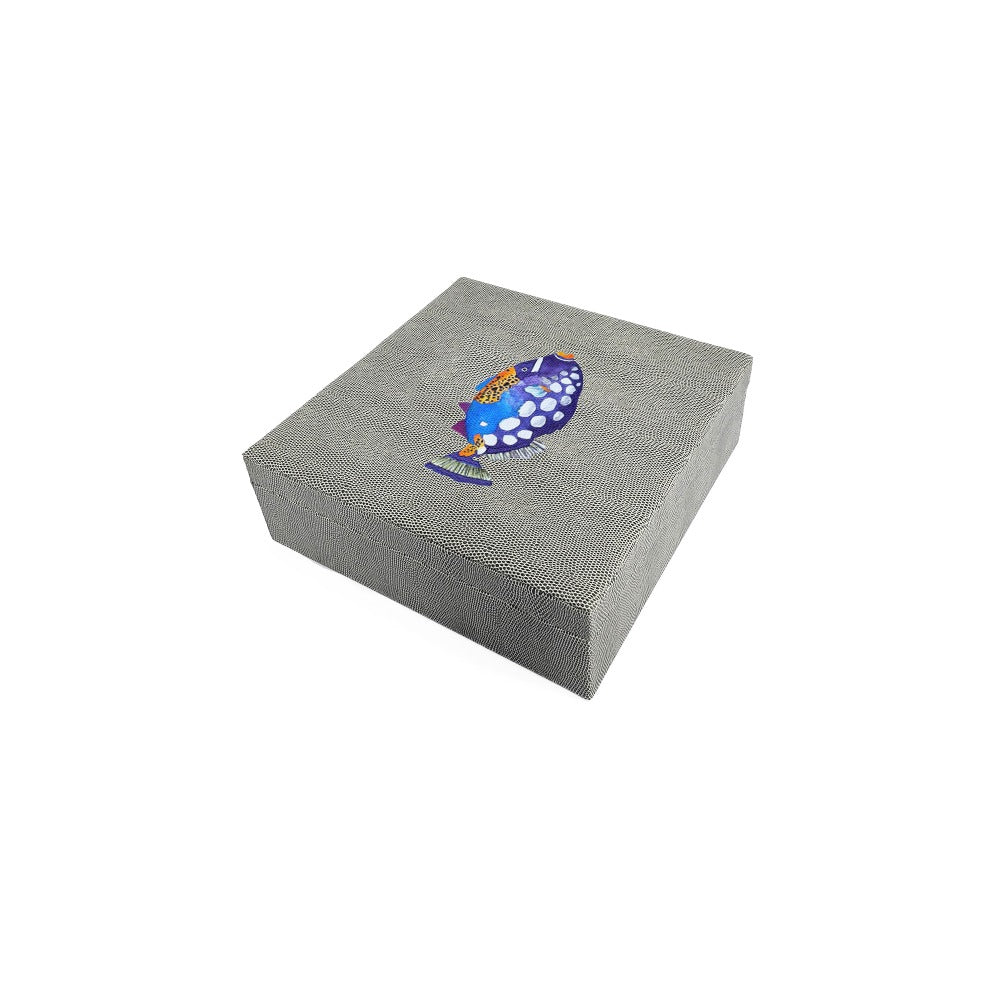 CAJA DE TE 9 REPTIL GRIS