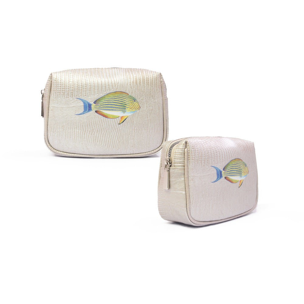 NECESER CHICO TEJUS PLATA BEIGE