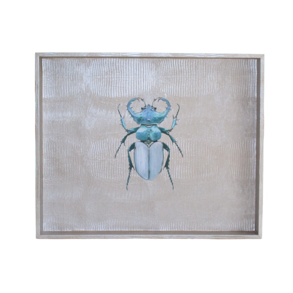CHAROLA EXTRA GRANDE TEJUS PLATA BEIGE