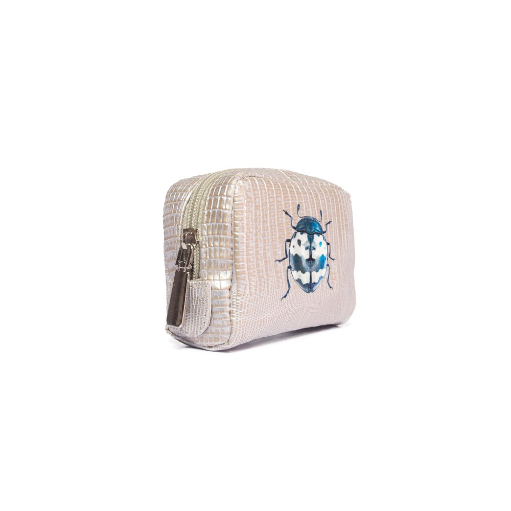 POUCH MONKEY TEJUS PLATA BEIGE