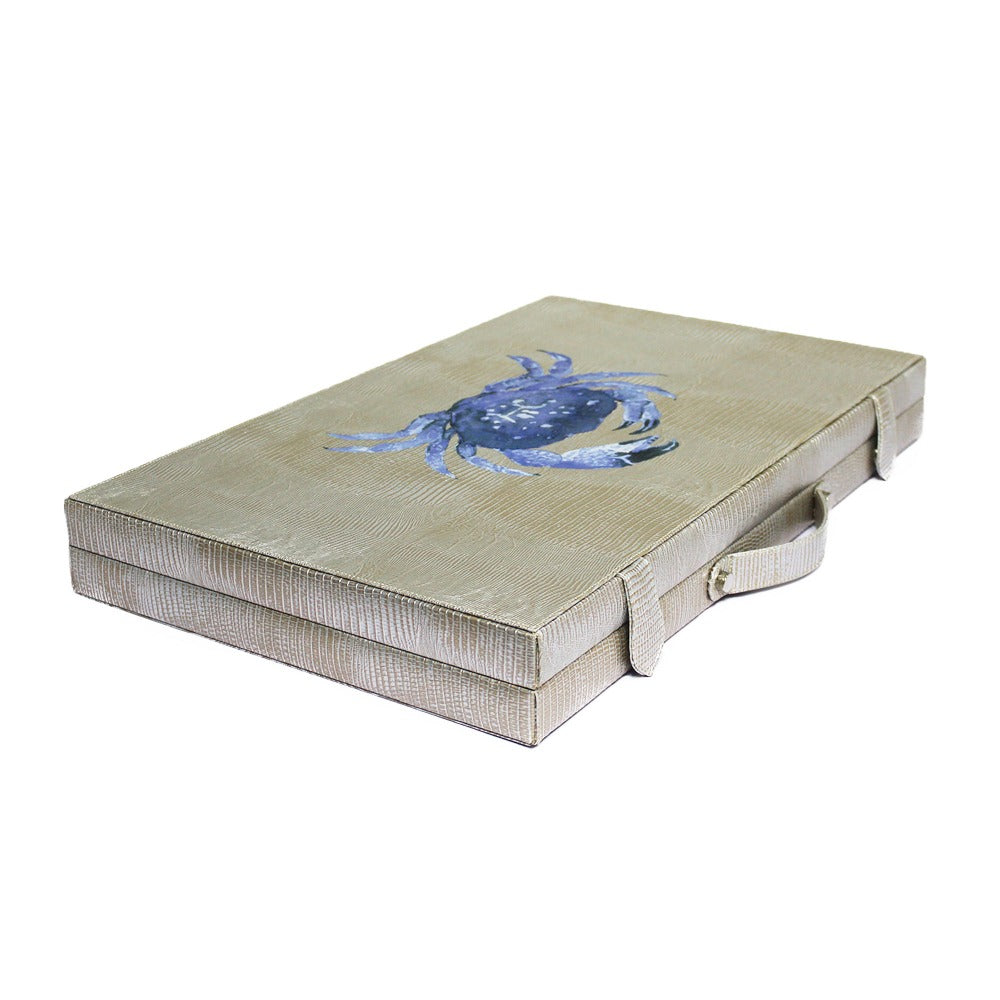 BACKGAMMON GRANDE TEJUS PLATA BEIGE