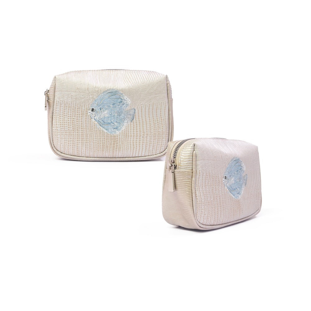NECESER CHICO TEJUS PLATA BEIGE