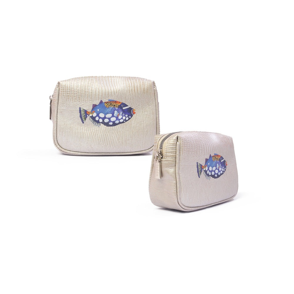 NECESER MINI TEJUS PLATA BEIGE