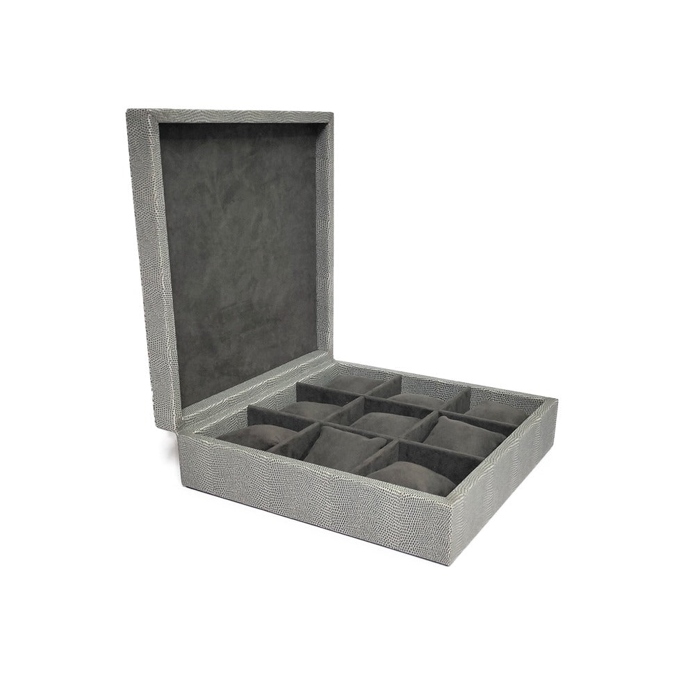 RELOJERA REPTIL GRIS AMAZONAS