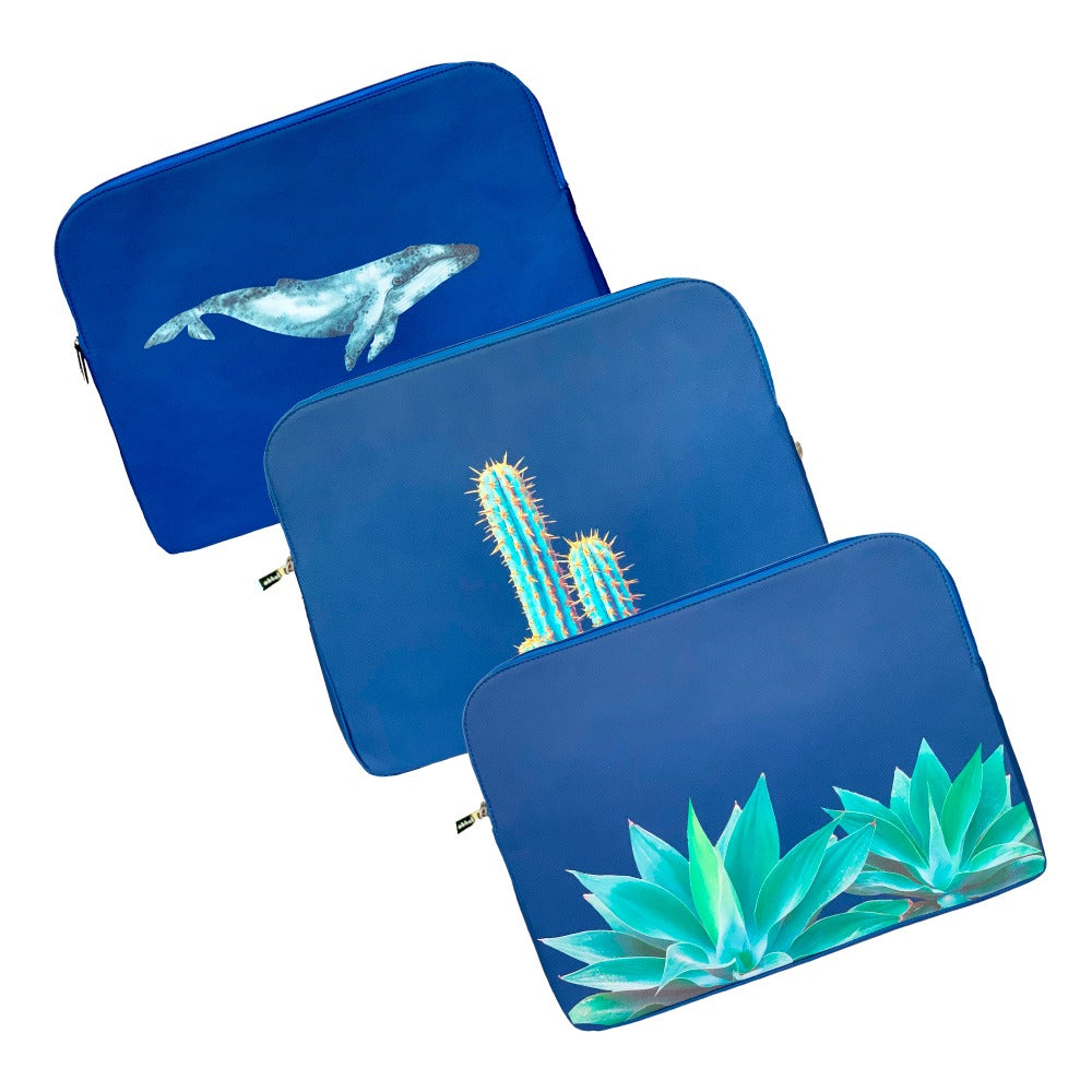 PORTA LAPTOP 15 FORRO AZUL MEDIO