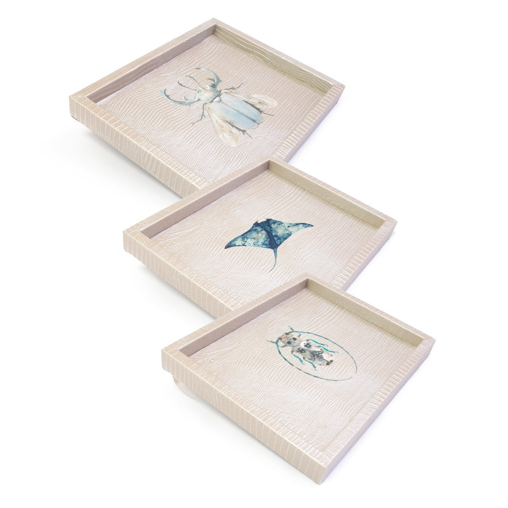 CHAROLA LADDU TEJUS PLATA BEIGE