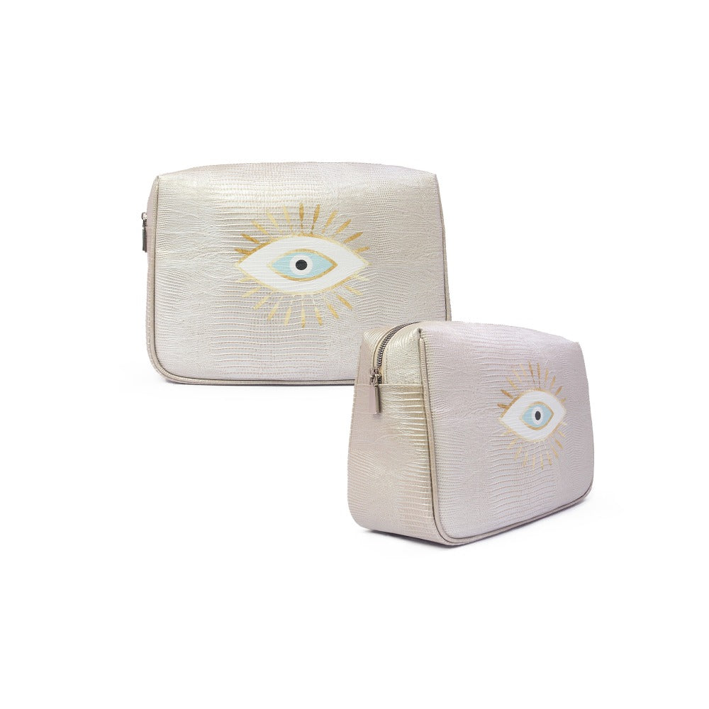 NECESER MEDIANO TEJUS PLATA BEIGE