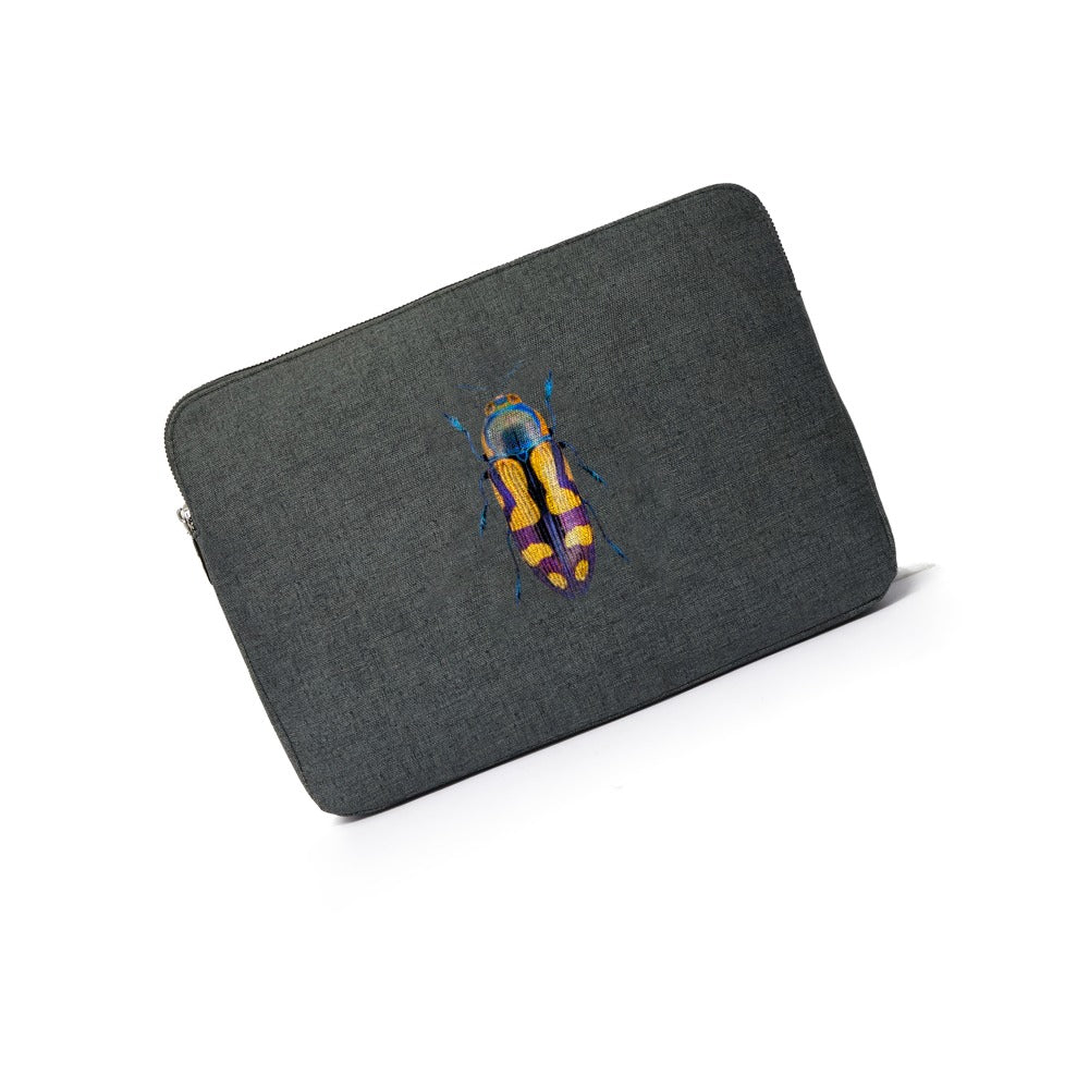 PORTA LAPTOP 13 FIORE GRAFITO