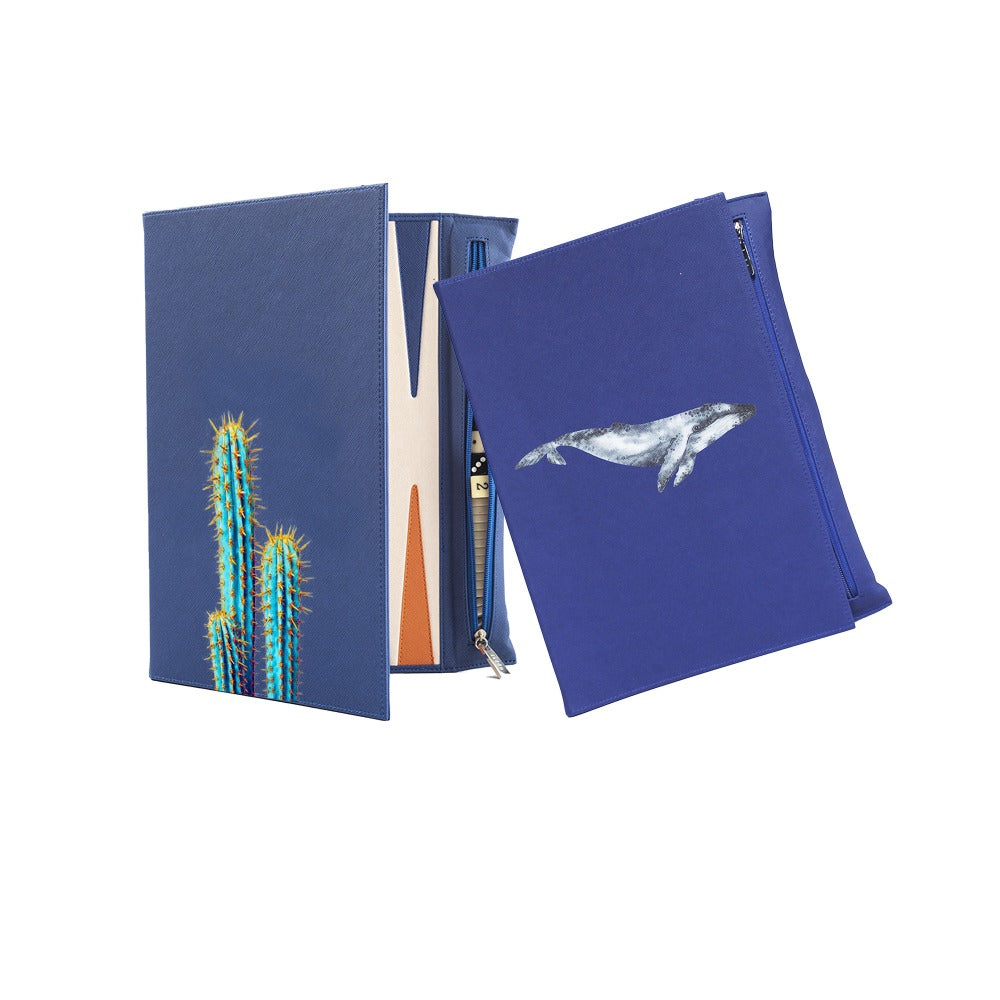 BACKGAMMON DE VIAJE FORRO AZUL MEDIO