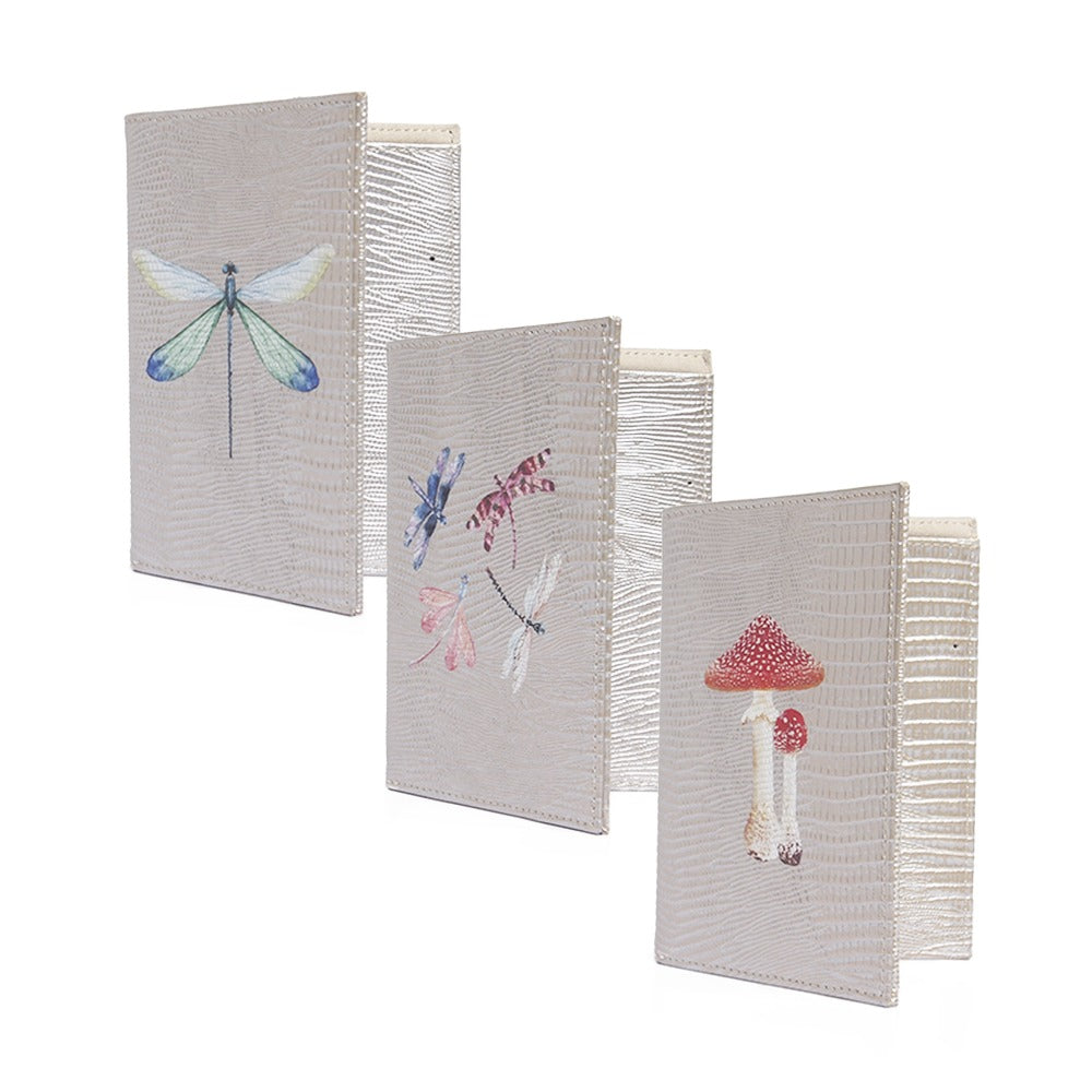 PORTA PASAPORTE Y VISA TEJUS PLATA BEIGE