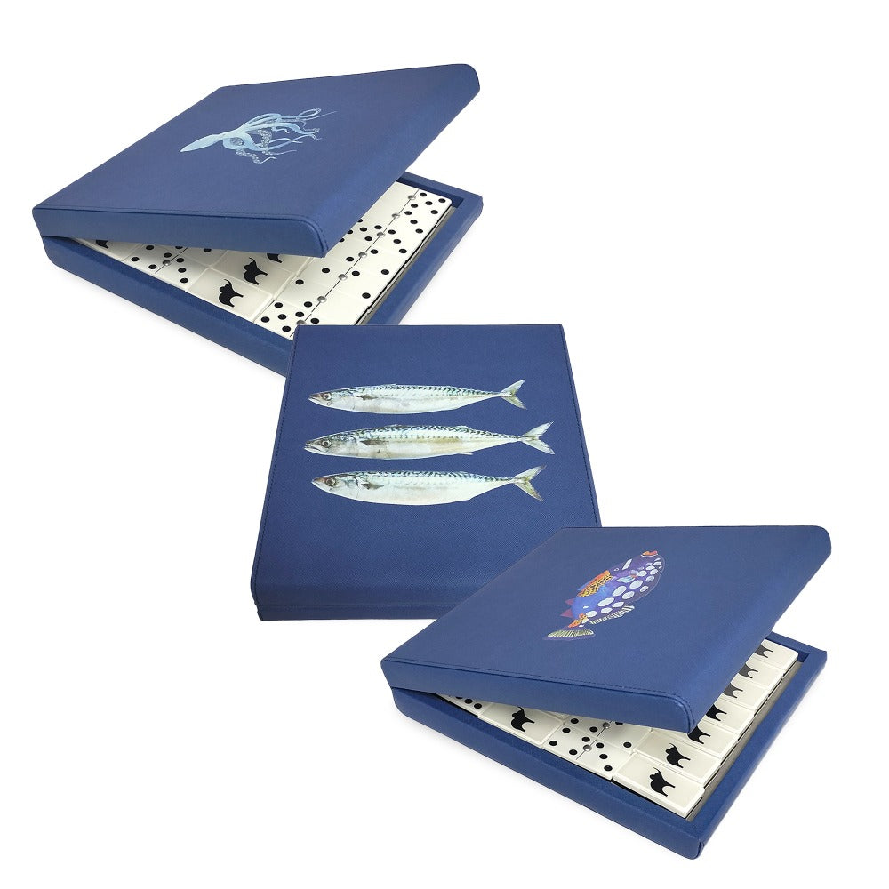 DOMINO INGLES FORRO AZUL MEDIO