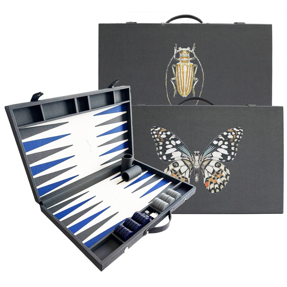 BACKGAMMON GRANDE FORRO COOL GREY