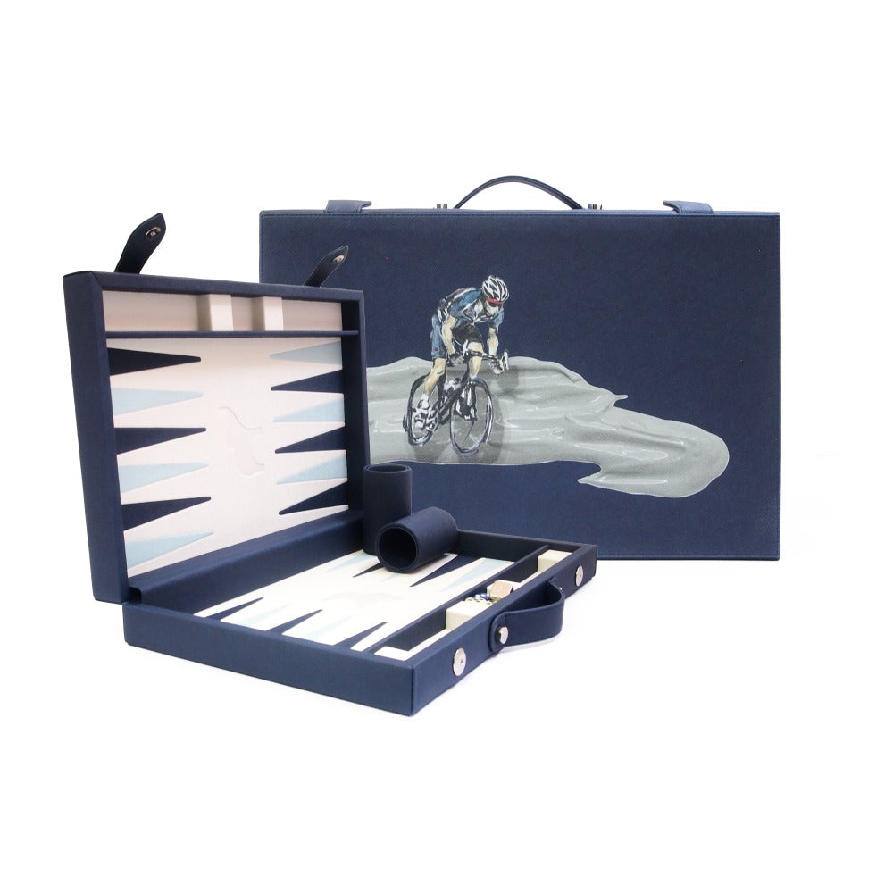 BACKGAMMON MEDIANO FORRO AZUL NOCHE TAY XACUR