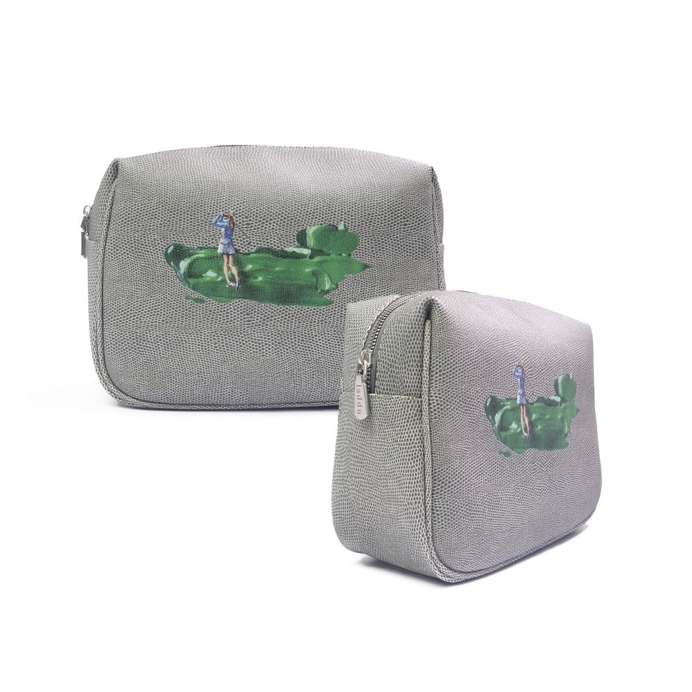 NECESER MEDIANO REPTIL GRIS TAY XACUR