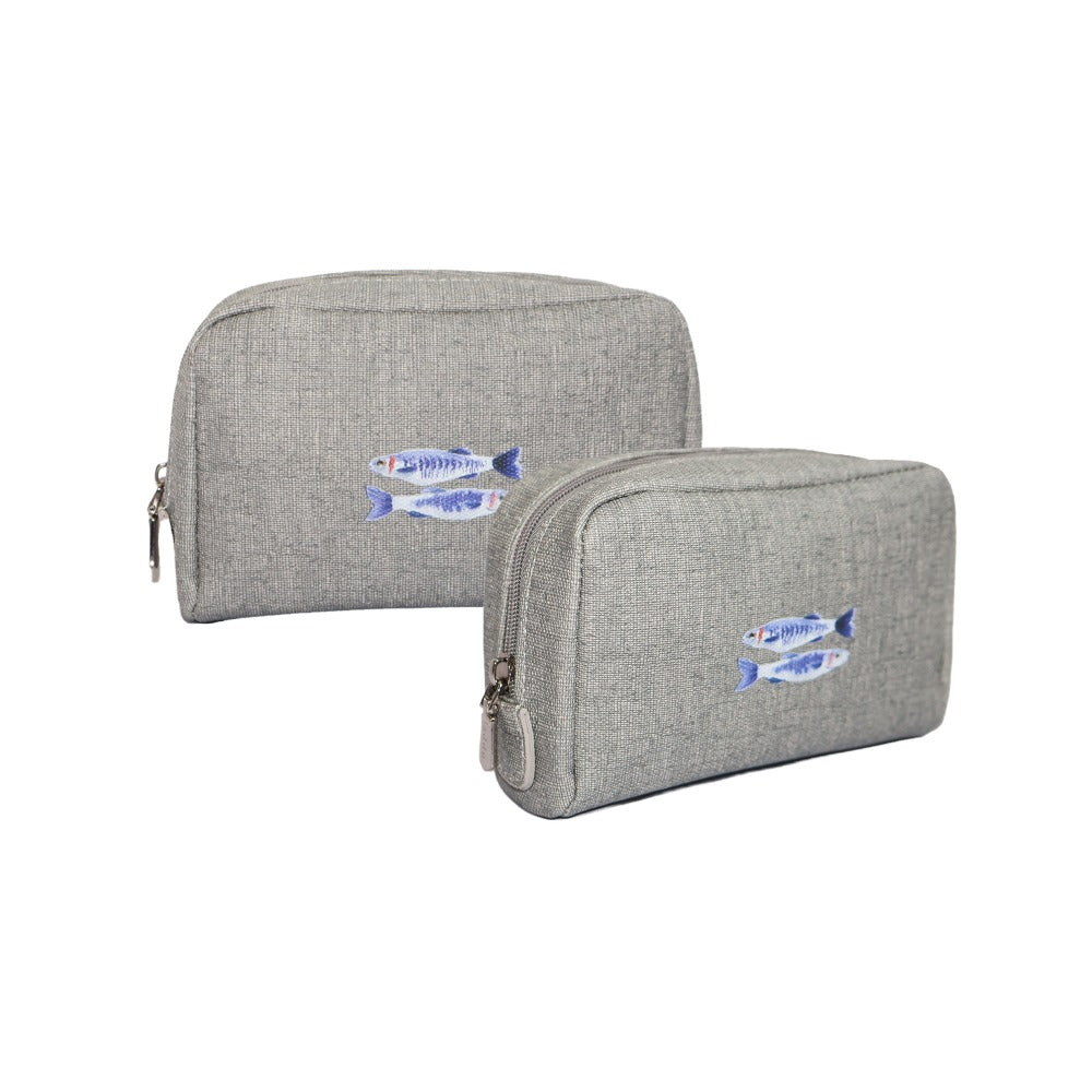 POUCH MONKEY FIORE GRIS
