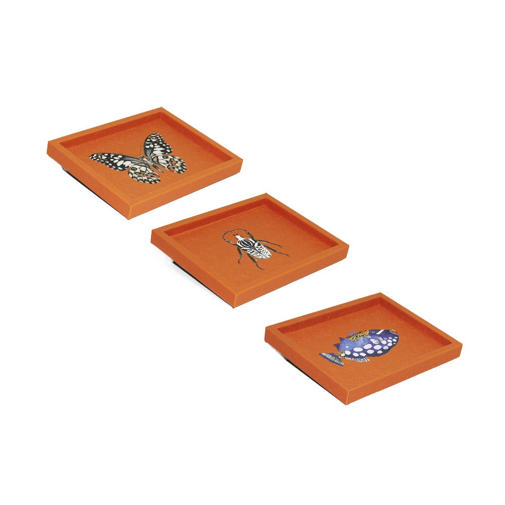 LADDU TRAY ORANGE LINING