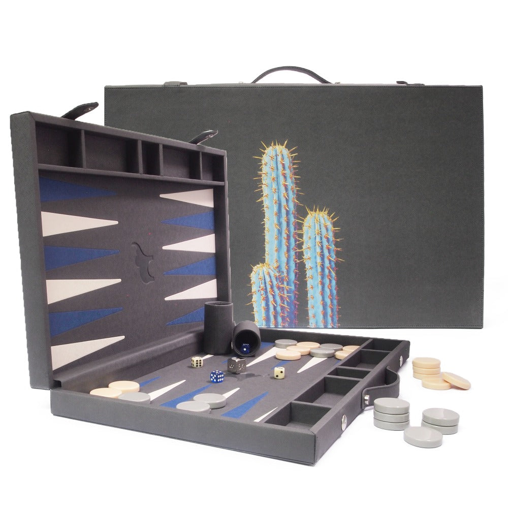 BACKGAMMON GRANDE FORRO COOL GREY