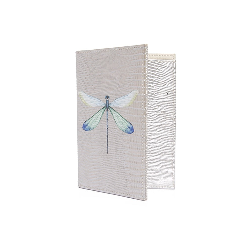 PORTA PASAPORTE Y VISA TEJUS PLATA BEIGE