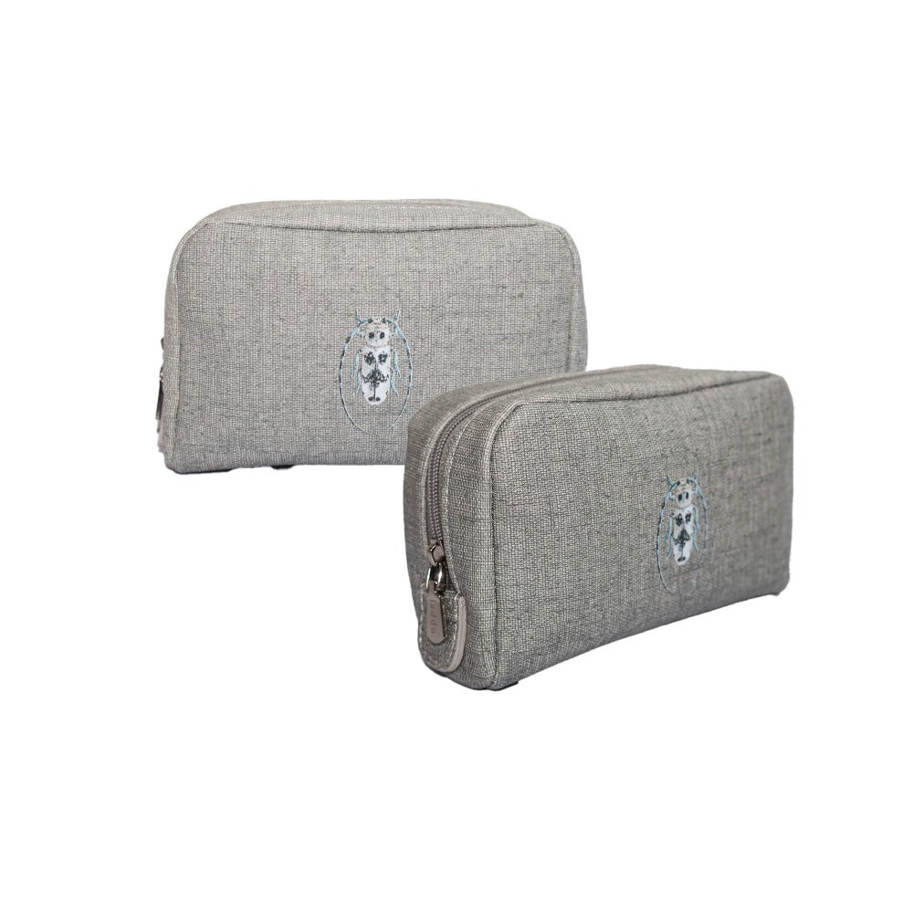 POUCH MONKEY FIORE GRIS
