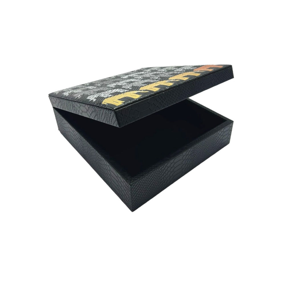 CAJA DECORATIVA GRANDE NEGRO MATE PEDRO FRIEDEBERG