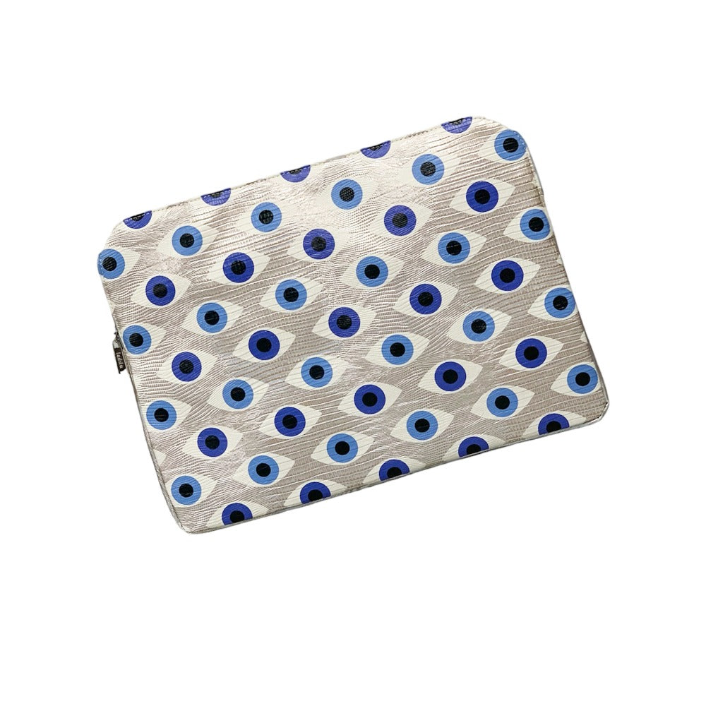 PORTA LAPTOP 15 TEJUS PLATA BEIGE