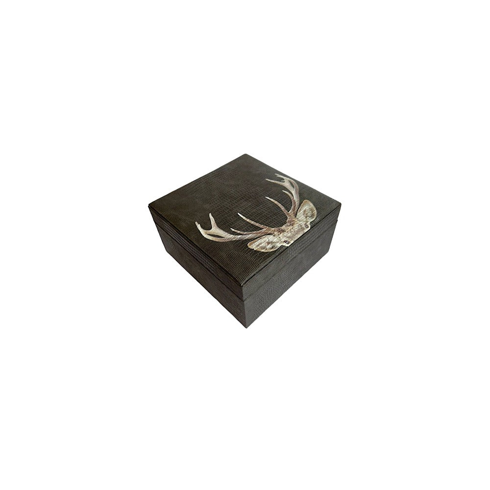 CAJA DECORATIVA CHICA GRIS ARMADILLO