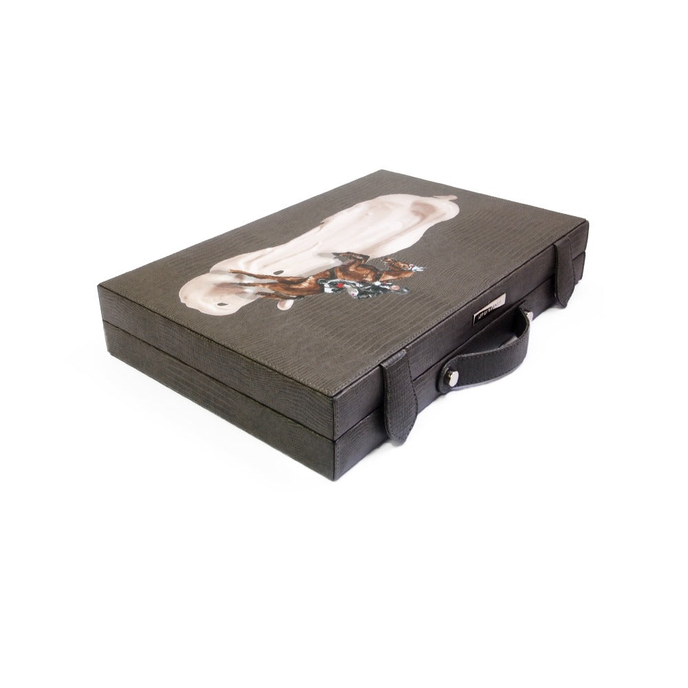 BACKGAMMON MEDIANO GRIS ARMADILLO TAY XACUR