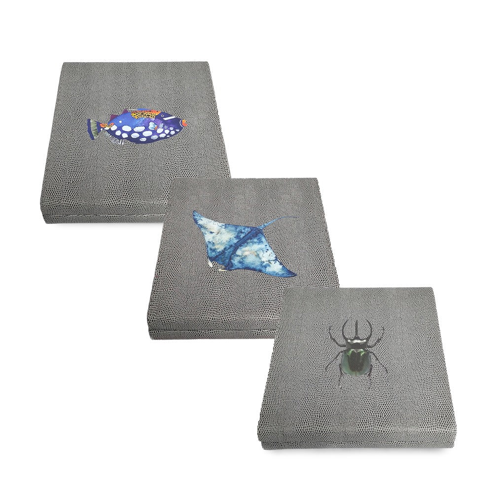 DOMINO INGLES REPTIL GRIS