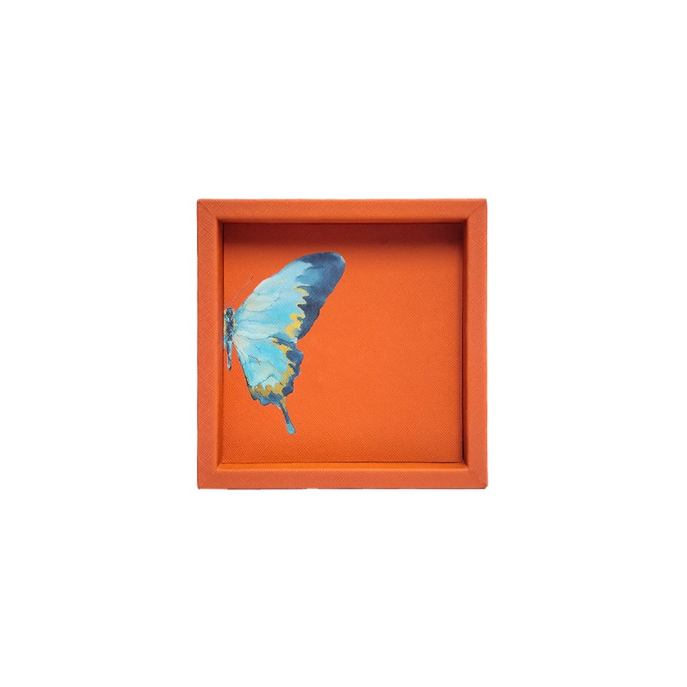 CHAROLA 15 X 15 FORRO NARANJA