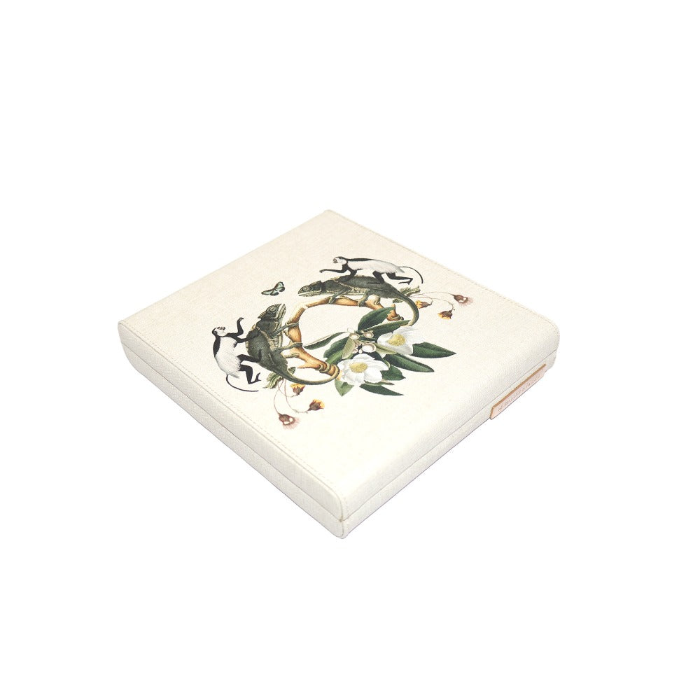 DOMINO INGLES FIORE BLANCO MUZALUCI