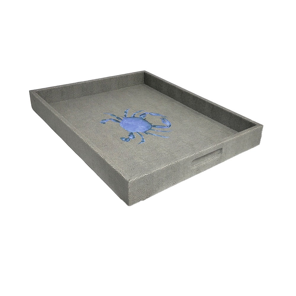 CHAROLA EXTRA GRANDE REPTIL GRIS