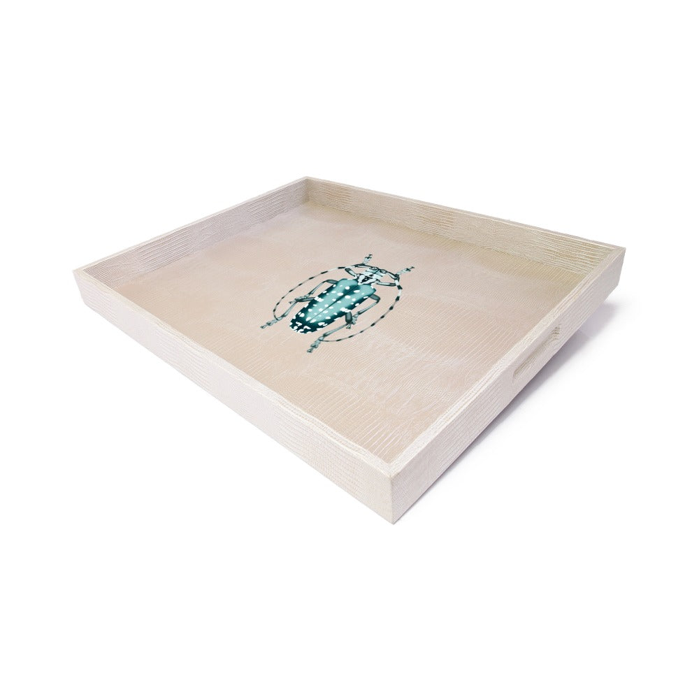 CHAROLA EXTRA GRANDE TEJUS PLATA BEIGE