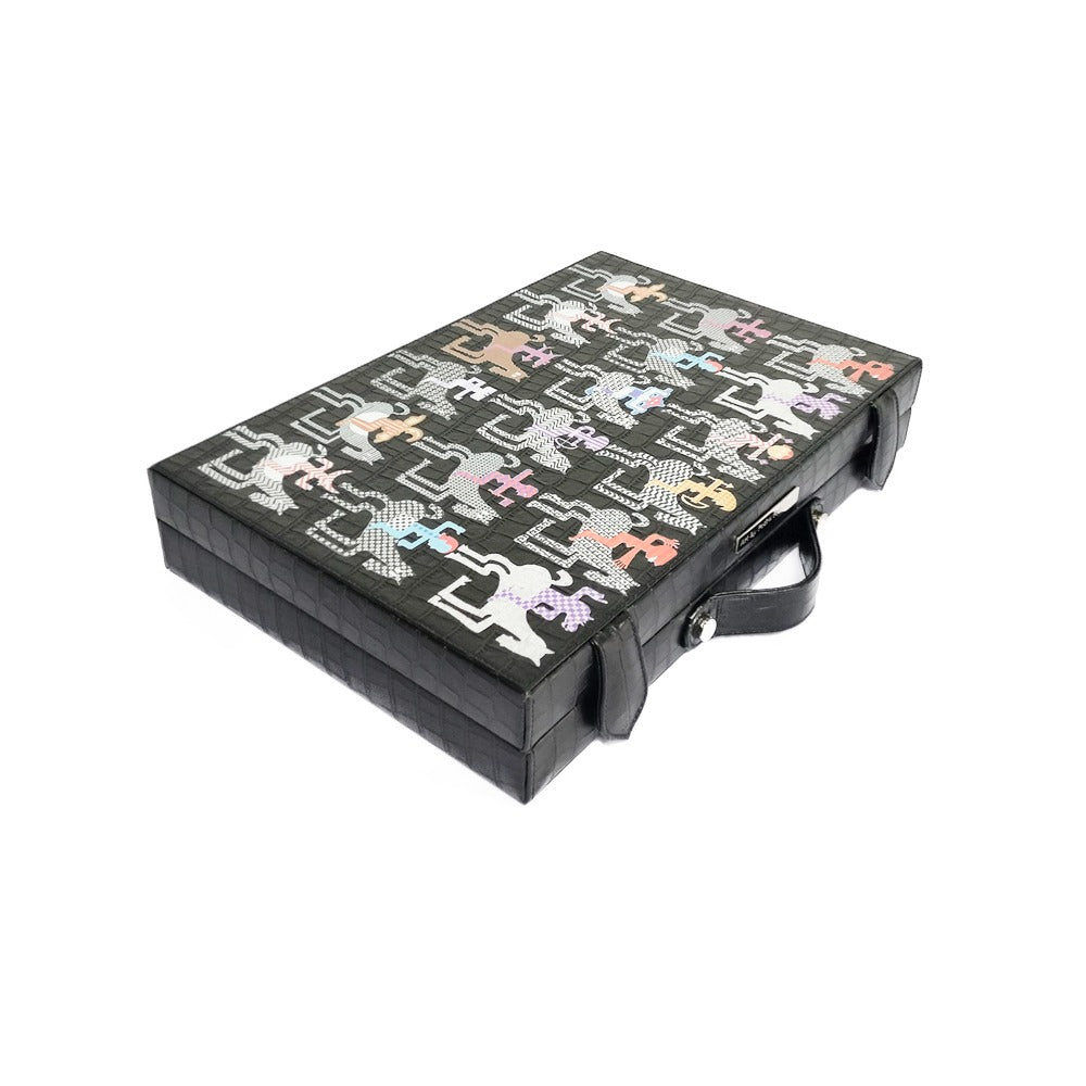 BACKGAMMON MEDIANO CROCO NEGRO PEDRO FRIEDEBERG
