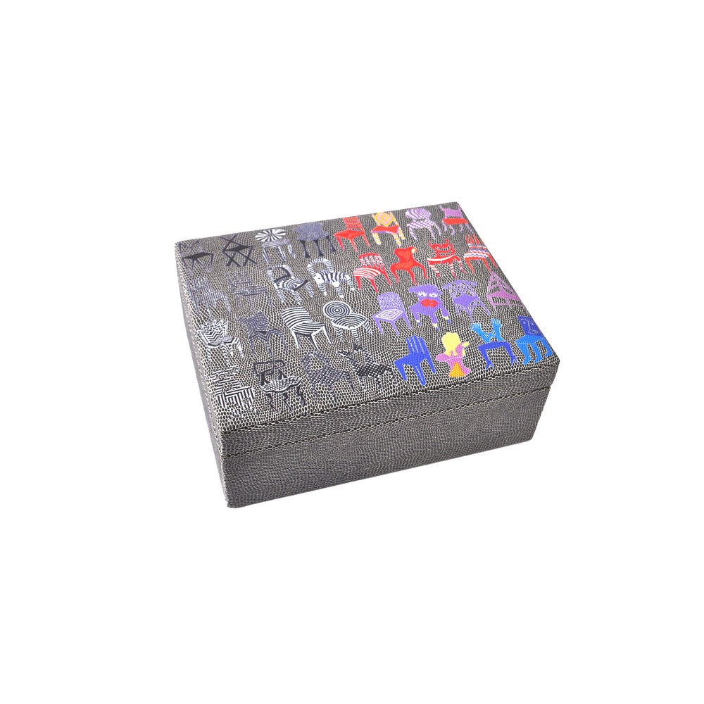 CAJA DE TE 6 REPTIL GRIS PEDRO FRIEDEBERG