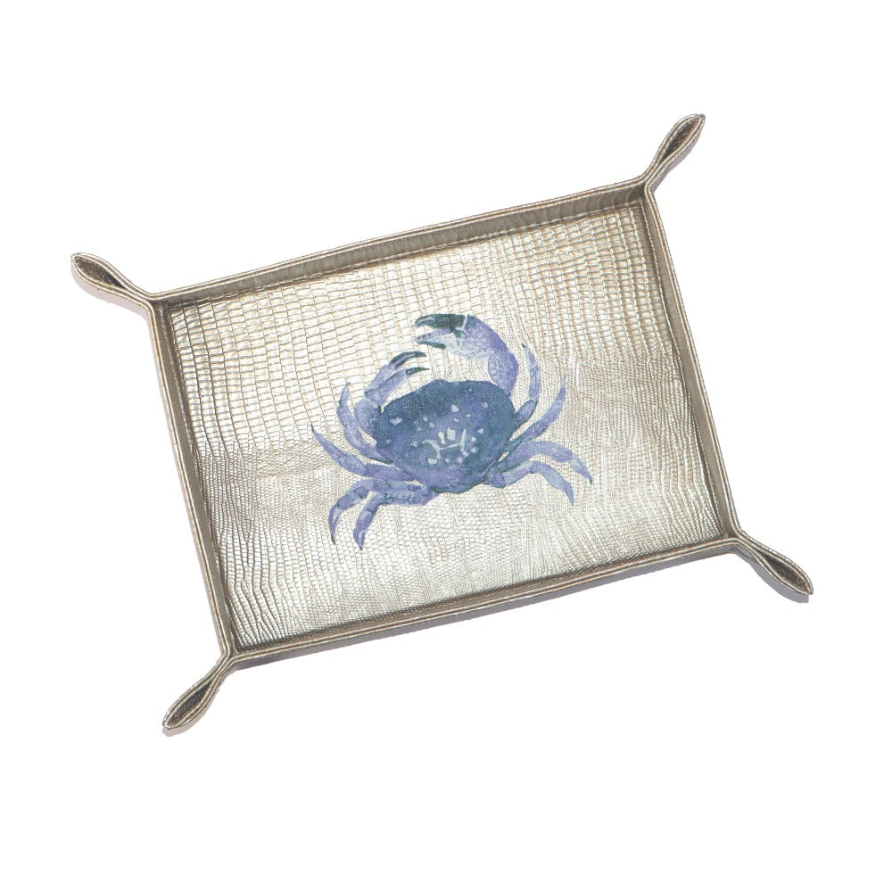 VACIA BOLSILLOS GRANDE TEJUS PLATA BEIGE