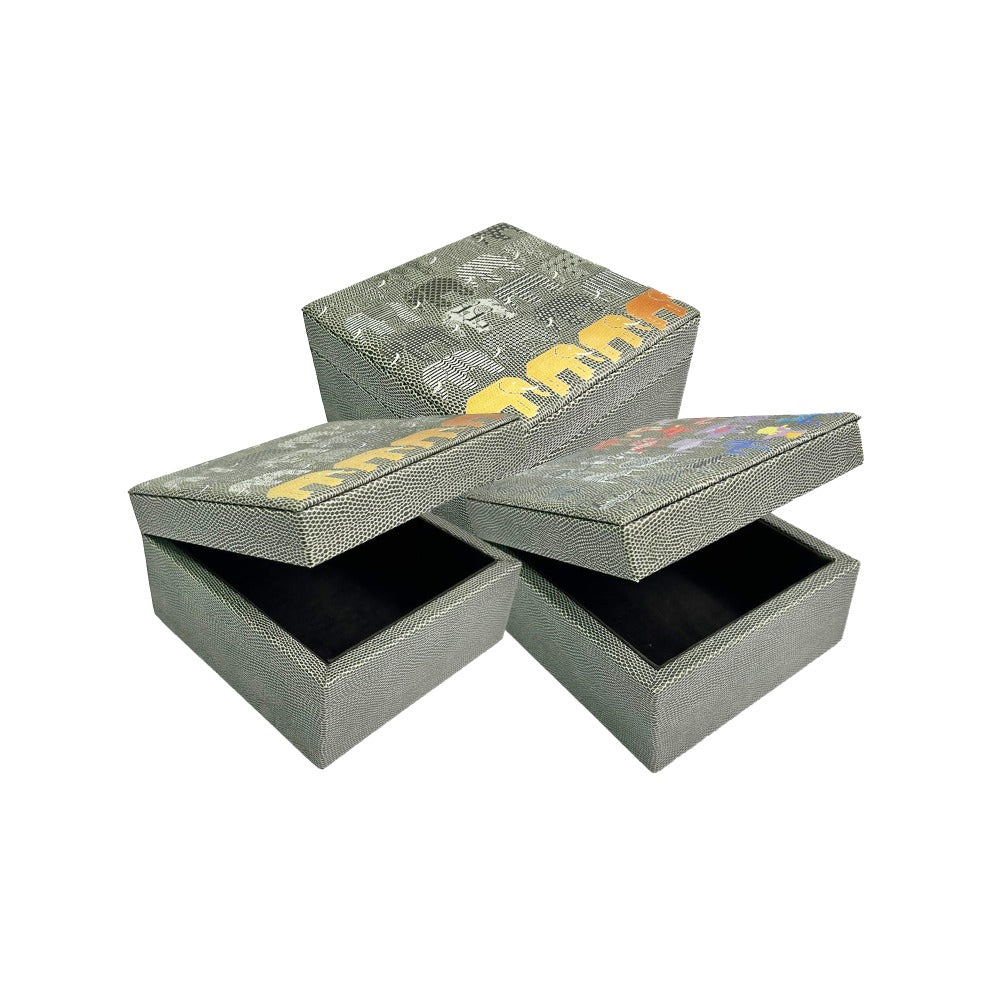CAJA DECORATIVA CHICA REPTIL GRIS PEDRO FRIEDEBRG