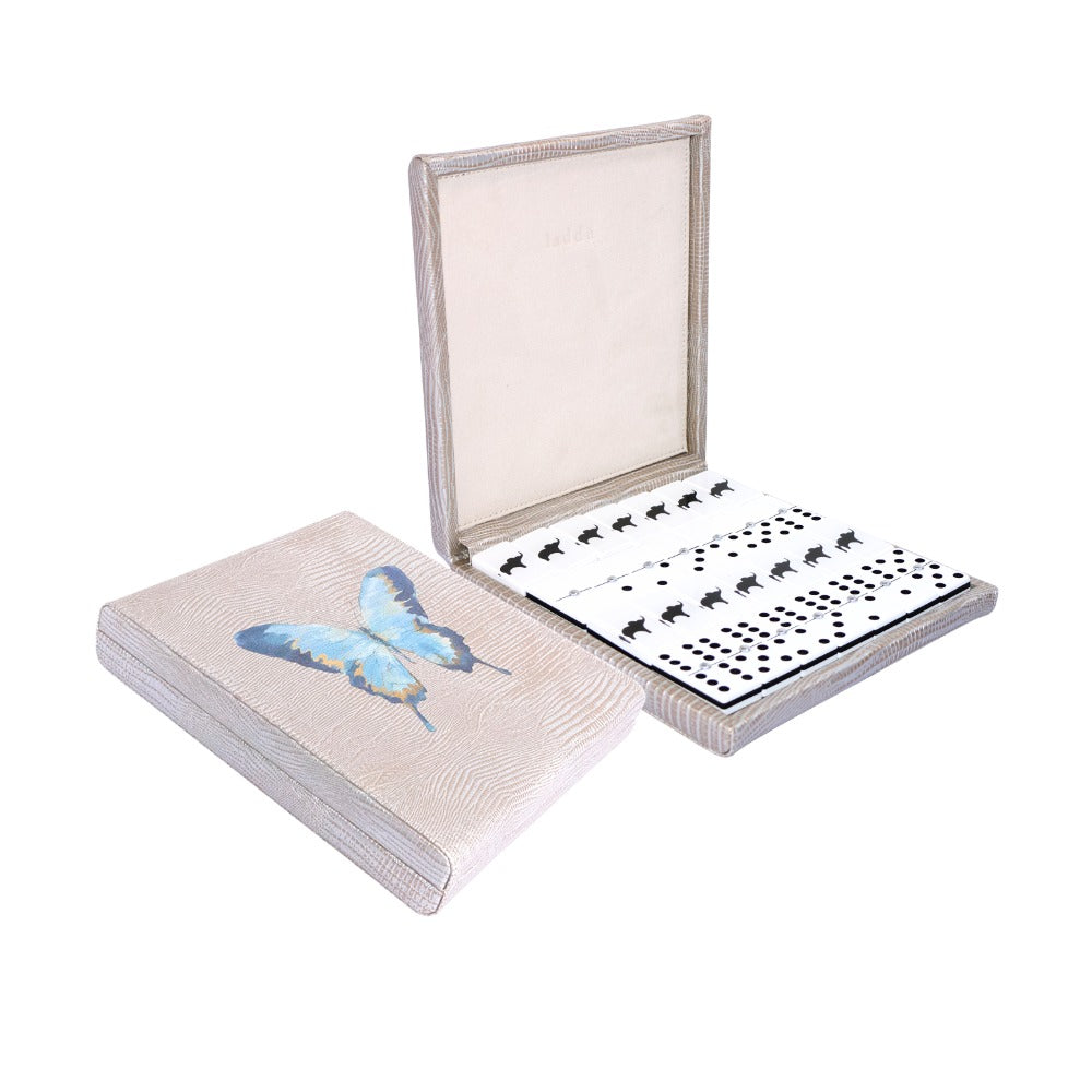 DOMINO PLANO CHICO TEJUS PLATA BEIGE