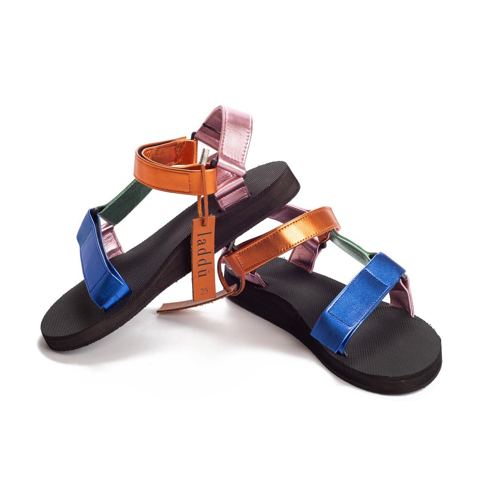 SANDALIA RAINBOW METALLIC