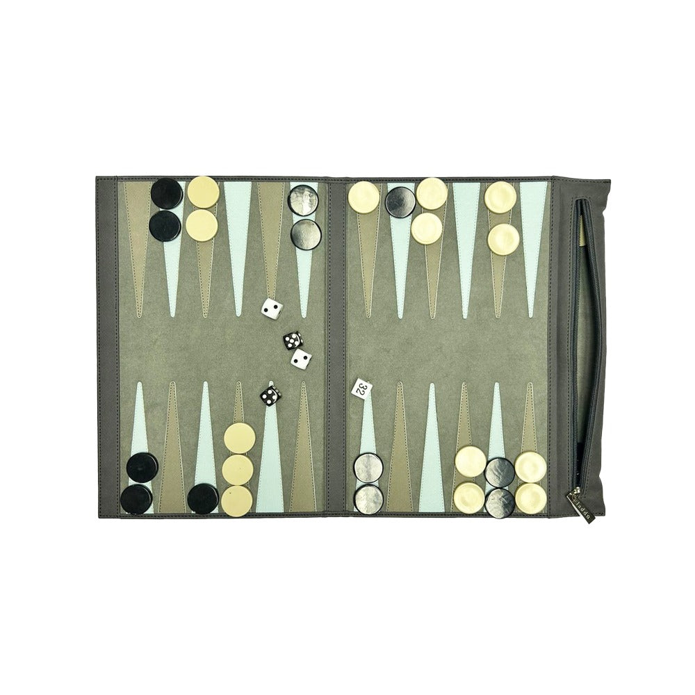 BACKGAMMON DE VIAJE FORRO COOL GREY
