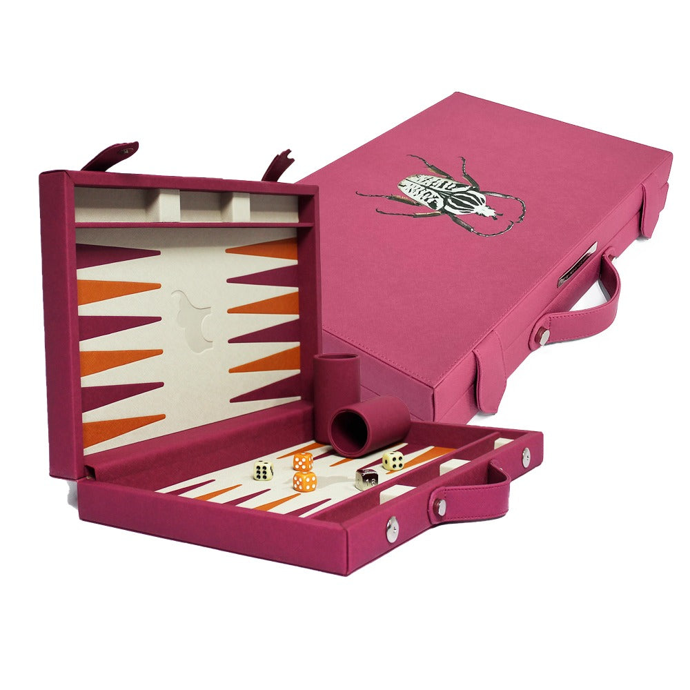 BACKGAMMON MEDIANO FORRO MAGENTA