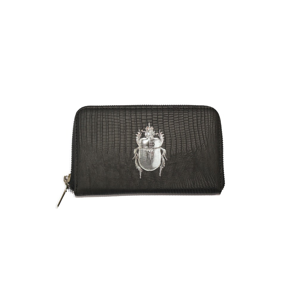 CARTERA MINI LICHA NEGRO ARMADILLO