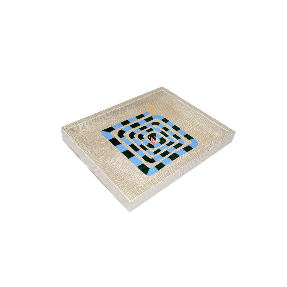 CHAROLA LADDU TEJUS PLATA BEIGE